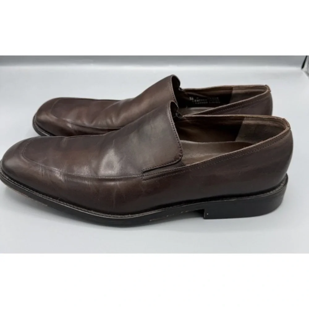 Banana Republic Men's Brown Leather Slip‎ On Loafer Size 12